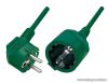 HOME NV 2-5/GR/1,5 Hálózati hosszabbító, 5 m, zöld