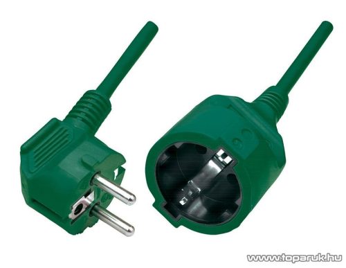 HOME NV 2-5/GR/1,5 Hálózati hosszabbító, 5 m, zöld