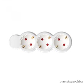 HOME NV 3/WH 3-as hálózati elosztó, 1,5 m kábel, fehér