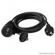 HOME NV 7-20/GY Kültéri hálózati hosszabbító, gumikábel, H07RN-F, fekete, 20 m