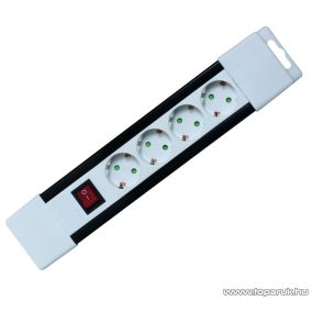   HOME PNV 04K/WH 4-es hálózati elosztó kapcsolóval, 2 m, fehér