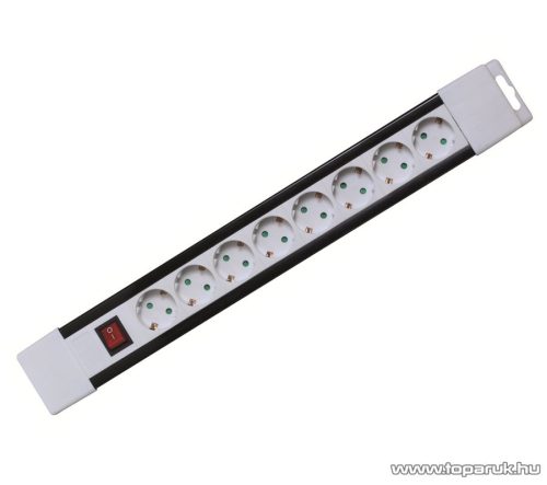 HOME PNV 08K/WH 8-es hálózati elosztó kapcsolóval, 2 m, fehér