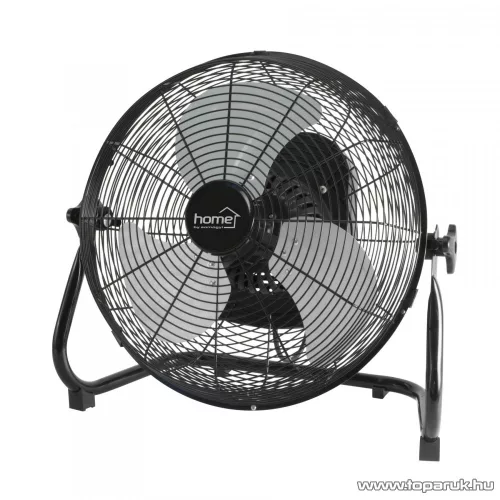 HOME PVRO 40 Fém padlóventilátor, oszcilláló funkcióval, 40 cm lapátátmérő, fekete, 50 W