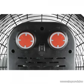   HOME PVRO 40 Fém padlóventilátor, oszcilláló funkcióval, 40 cm lapátátmérő, fekete, 50 W