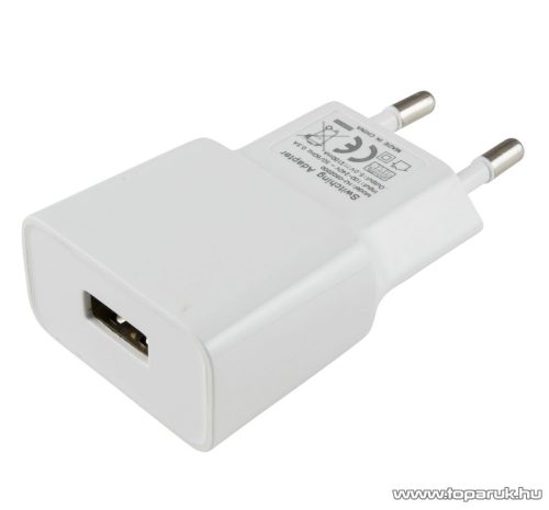 HOME SA 2100USB USB hálózati adapter, töltő (max. 2100 mA), fehér