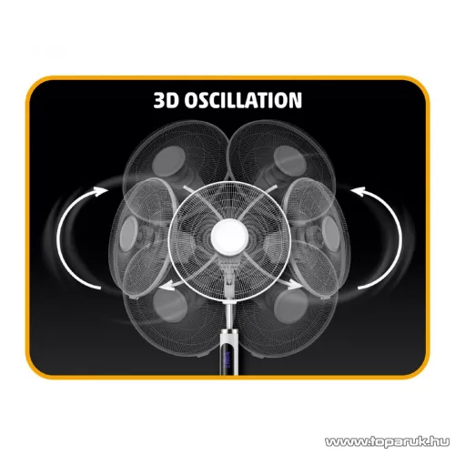 HOME SFR 40 3D Álló ventilátor 3D oszcillálással távirányítóval, 60 W