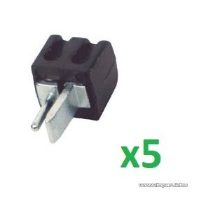 HOME SL 1S/BK Lengő hangszóródugó, fekete, 5 db / csomag