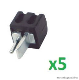 HOME SL 1S/BK Lengő hangszóródugó, fekete, 5 db / csomag