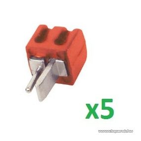 HOME SL 1S/RD Lengő hangszóródugó, piros, 5 db / csomag