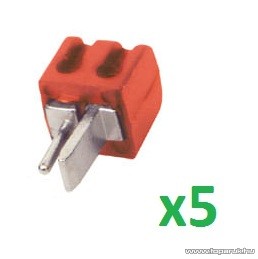 HOME SL 1S/RD Lengő hangszóródugó, piros, 5 db / csomag