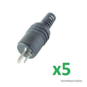   HOME SL 5 Lengő hangszóródugó, törésgátlóval, fekete, 5 db / csomag