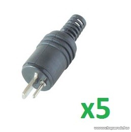 HOME SL 5 Lengő hangszóródugó, törésgátlóval, fekete, 5 db / csomag