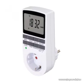   HOME TD 011 Digitális heti időzítő óra, LCD kijelzős, beltéri kivitel, fehér