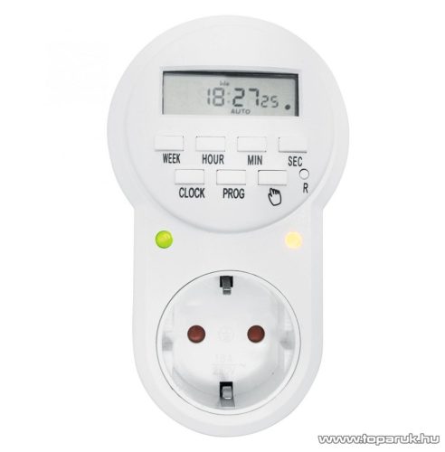 HOME TD 022 Digitális beltéri, heti időzítő óra, fehér