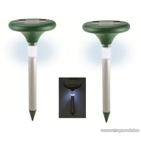   HOME VKS 04 DUO Napelemes Szolár vakondriasztó karó, LED fénnyel (hatótávolság: 2 x 800 m2), 2 db / csomag