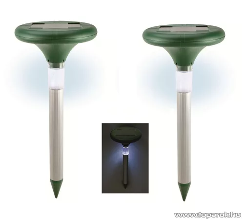HOME VKS 04 DUO Napelemes Szolár vakondriasztó karó, LED fénnyel (hatótávolság: 2 x 800 m2), 2 db / csomag