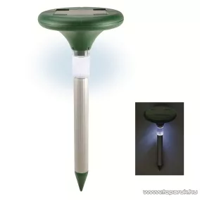   HOME VKS 04 Napelemes Szolár vakondriasztó karó, LED fénnyel (hatótávolság: 800 m2)