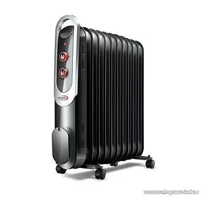 Hauser OR-1113 Olajradiátor, termosztát szabályozással, 11 tag, fekete, 2200 W