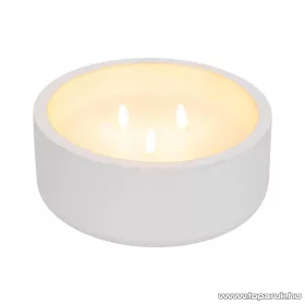   HOME CDL 20 LED-es kőmécses, 3 db melegfehér, pislákoló, lángnyelv alakú LED-del, időzítő funkcióval, 20 cm x 8 cm