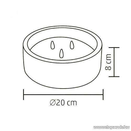 HOME CDL 20 LED-es kőmécses, 3 db melegfehér, pislákoló, lángnyelv alakú LED-del, időzítő funkcióval, 20 cm x 8 cm