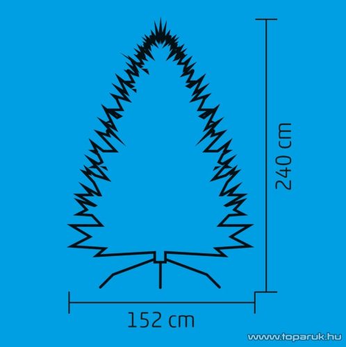 HOME KMF 4/240 Valósághű extradús műfenyő, 2D + 3D tűlevelű, zöld, 240 cm