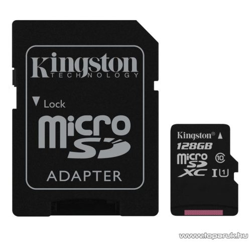 Kingston Secure Digital Micro 128GB SDXC Class10 memóriakártya + SD adapter