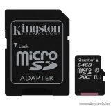   Kingston Secure Digital Micro 64GB SDXC Class10 memóriakártya + SD adapter