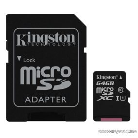   Kingston Secure Digital Micro 64GB SDXC Class10 memóriakártya + SD adapter