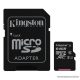 Kingston Secure Digital Micro 64GB SDXC Class10 memóriakártya + SD adapter
