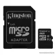 Kingston SDC10G2 Secure Digital Micro 8GB SDHC Class10 memóriakártya + SD adapter