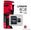 Kingston SDC10G2 Secure Digital Micro 8GB SDHC Class10 memóriakártya + SD adapter