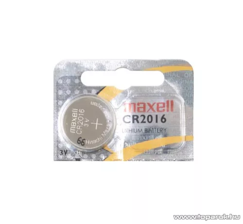 Maxell CR2016 gombelem, 3V, lítium, 1 db