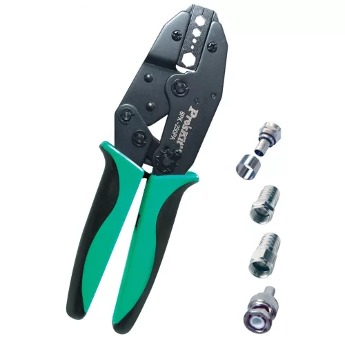 Pro's Kit 6PK-230PA Univerzális préselő fogó koax kábelhez, 230 mm