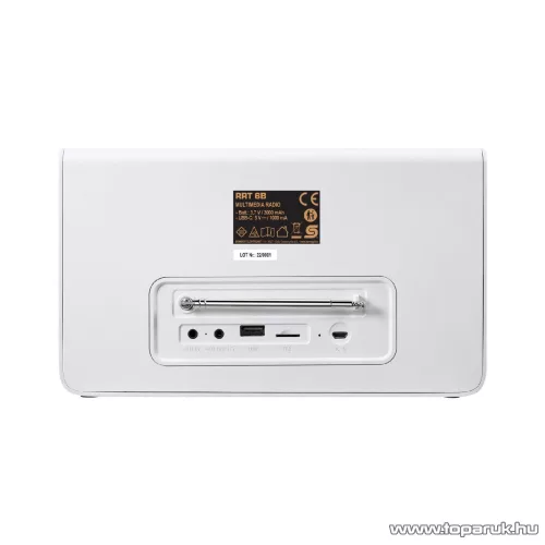 SAL RRT 6B Retro táskarádió, 6 in 1 multimédia lejátszó, Bluetooth, rádió, USB, microSD, AUX, telefonkihangosító