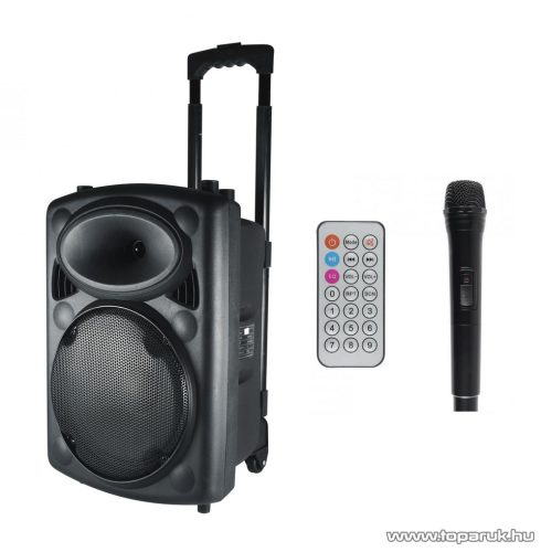 SAL PAB 25A Hordozható aktív hangdoboz, beépített akkumulátorral, mikrofonnal (karaoke szett)