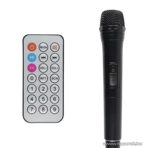 SAL PAB 25A Hordozható aktív hangdoboz, beépített akkumulátorral, mikrofonnal (karaoke szett)