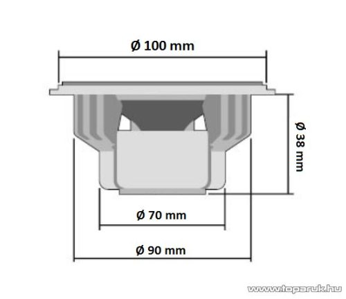 SAL BK 100 Dupla kónuszú hangszóró pár, 100 mm, 4 Ohm, 90W-os
