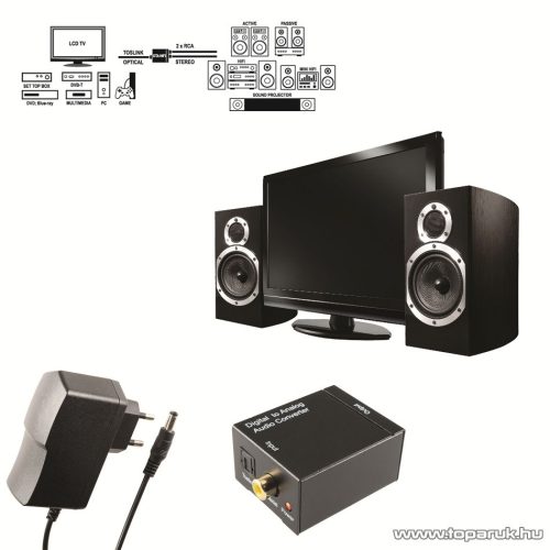 SAL DTA HIFI Digitális - analóg audió átalakító LCD TV-hez, Set TOP Box-hoz, DVB-T vevőhöz