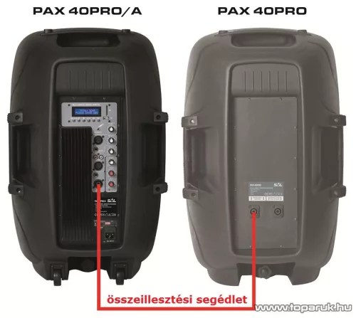 SAL PAX 40PRO/A Aktív zenekari hangdoboz, 400 mm - megszűnt termék: 2019. október