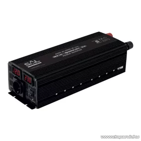   SAL SAI4000LED Módosított szinuszos, digitális kijelzős feszültségátalakító inverter, LED visszajelzővel (2000 W/ 4000 W)