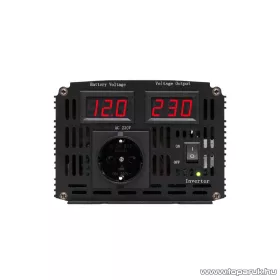   SAL SAI4000LED Módosított szinuszos, digitális kijelzős feszültségátalakító inverter, LED visszajelzővel (2000 W/ 4000 W)