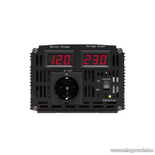 SAL SAI4000LED Módosított szinuszos, digitális kijelzős feszültségátalakító inverter, LED visszajelzővel (2000 W/ 4000 W)