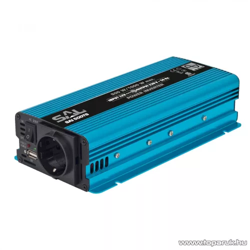 SAL SAI 500TS Tiszta szinuszos feszültség átalakító inverter, USB aljzattal, 500 / 1000 W