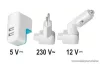 SAL SA 2100SET USB töltő szett, 2100 mA