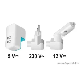 SAL SA 2100SET USB töltő szett, 2100 mA