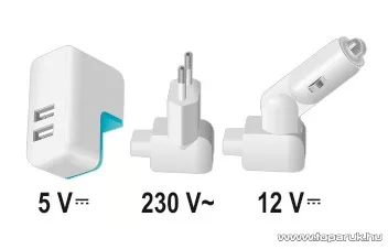 SAL SA 2100SET USB töltő szett, 2100 mA
