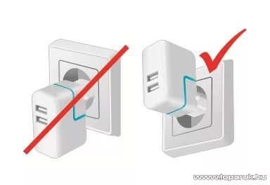 SAL SA 2100SET USB töltő szett, 2100 mA