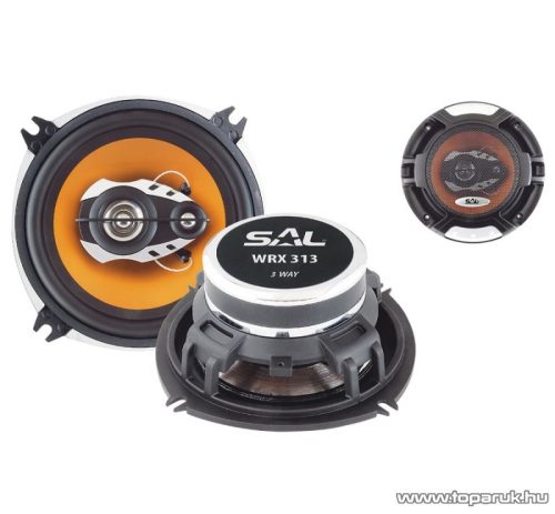 SAL WRX 313 Autóhangszóró-pár, 3 utas, 4 Ohm, 130 mm, 180W-os