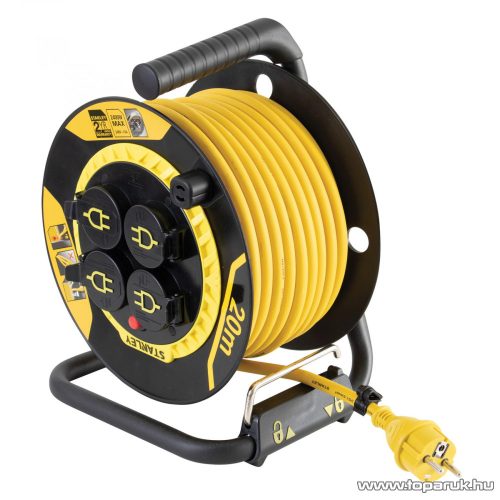 STANLEY SXECCL27ARE Kültéri fém kábeldob, 20 m kábellel