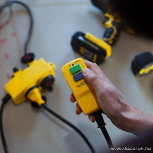 STANLEY SXECCR25AJE Kültéri 4-es elosztó kapcsolóval, RCD dugóval, 5 m kábellel